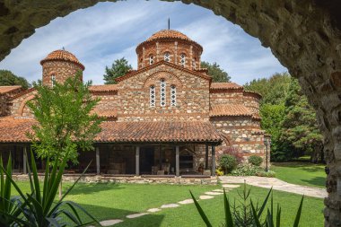Vodocha, Strumica, Kuzey Makedonya. Kuzey Makedonya 'daki Aziz Leontius Manastırı.