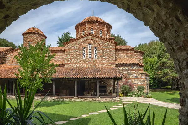 Vodocha, Strumica, Kuzey Makedonya. Kuzey Makedonya 'daki Aziz Leontius Manastırı.