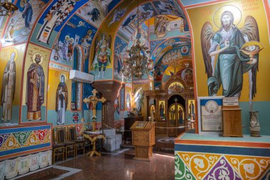 Kosmaj, Rogaca, Belgrad Bölgesi, Sırbistan. 12 Eylül 2024. Kosmaj 'daki Tresije Sırp Ortodoks Manastırı' nda değişiklik ve duvar resimleri.