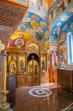 Kosmaj, Rogaca, Belgrad Bölgesi, Sırbistan. 12 Eylül 2024. Kosmaj 'daki Tresije Sırp Ortodoks Manastırı' nda değişiklik ve duvar resimleri.