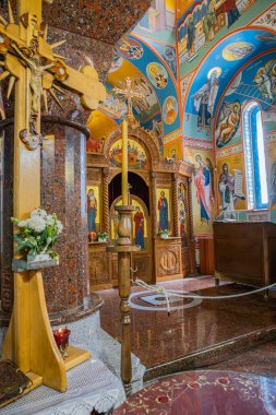 Kosmaj, Rogaca, Belgrad Bölgesi, Sırbistan. 12 Eylül 2024. Kosmaj 'daki Tresije Sırp Ortodoks Manastırı' nda değişiklik ve duvar resimleri.