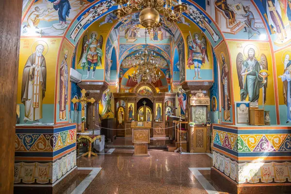 Kosmaj, Rogaca, Belgrad Bölgesi, Sırbistan. 12 Eylül 2024. Kosmaj 'daki Tresije Sırp Ortodoks Manastırı' nda değişiklik ve duvar resimleri.