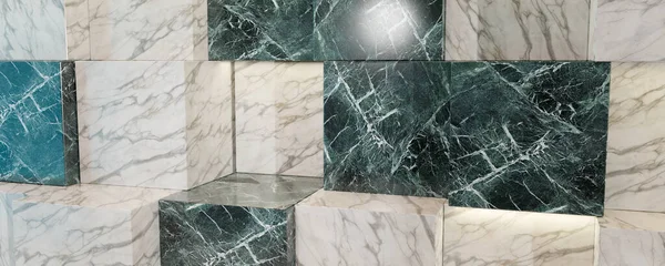Marble and granite blocks. Randomly placed to form a product advertising stage. Marketing background for luxury.