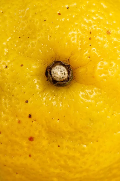 Citronstruktur Som Bakgrund Närbild Citron Makrofoto Citron Närbild Stockfoto