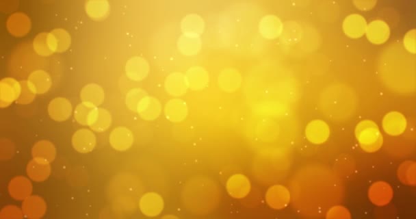 Golden Color Gradients Animated Background Abstract Luxury Bokeh Background Seamless — Stockvideo