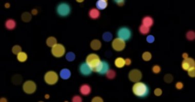 Soyut Bokeh Arkaplanı, Siyah arkaplan, Harmanlama kipi ekranı kullan. Döngü Canlandırması