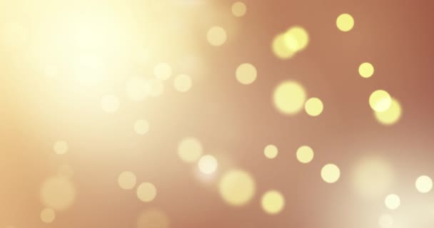 Golden Color Gradients Animated Background Abstract Luxury Bokeh Background Seamless — Video