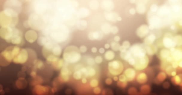 Golden Color Gradients Animated Background Abstract Luxury Bokeh Background Seamless — Stockvideo
