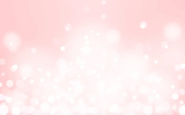 Roze Valentijn Bokeh Zacht Licht Abstracte Achtergrond Vector Eps Illustratie — Stockvector