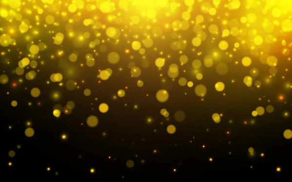 Золотые Люксовые Боке Мягкие Светлые Бэкграунды Вектор Иллюстрированных Боке Бэкграундов — стоковый вектор