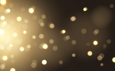 Altın lüks bokeh yumuşak ışık soyut arka planlar, Vektör 10 illüstrasyon bokeh parçacıkları, arka plan dekorasyonu gerektirir