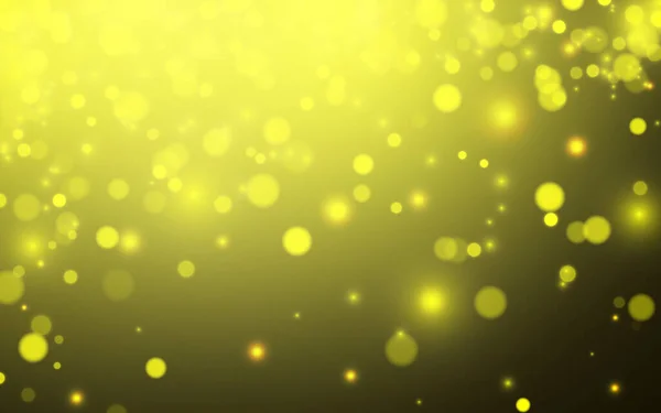Gelbe Luxus Bokeh Weiches Licht Abstrakte Hintergründe Vector Eps Illustration — Stockvektor