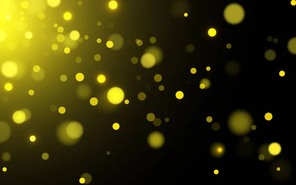 Fond Abstrait Lumière Douce Bokeh Luxe Jaune Vector Eps Particules — Image vectorielle