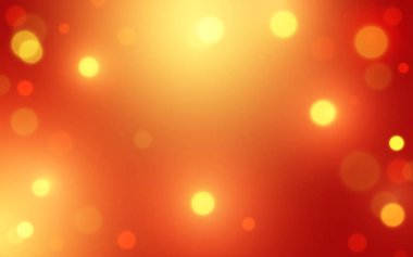 Ateşli Bokeh arka planı. Altın Çemberli Ilık Işık, Arkaplan Dekorasyonu