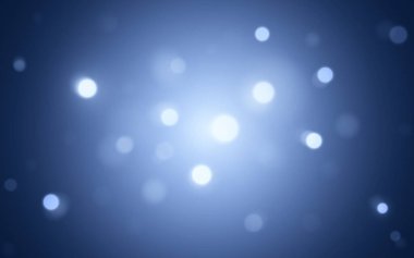 Pürüzsüz Parlayan Mavi Bokeh Işıkları. Mavi ve Yumuşak Işığın Gölgelerinde Soyut Işık Arkaplanı, Arkaplan dekorasyonu