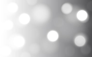 Minimalist Siyah ve Beyaz Bokeh Özgeçmişi. Tek Renk Gradyan Yumuşak Parlak Çemberler, Arkaplan Dekorasyonu
