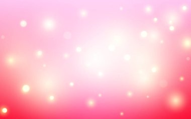 Yumuşak Parıltılı Romantik Pembe Bokeh Işık Arkaplanı. Rüya gibi Bulanık Çemberler Nazik Pastel Tonlarda, Arkaplan Dekorasyonu
