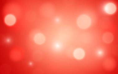 Yumuşak Parlak Kırmızı Bokeh Işık Arkaplanı. Zarif Tasarım, Arkaplan Dekorasyonu İçin Ateşli Tonlarda Bulanık Çemberler
