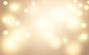 Yumuşak Altın Bokeh Işık Soyut Arkaplan. Rüya gibi şenlikli atmosferle ışıl ışıl bir bulanıklık. Arkaplan dekorasyonu