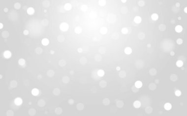 Yumuşak Gri Arkaplan Üzerine Beyaz Bokeh Işığı Düğün ve Temiz Tasarım temaları, Arkaplan Dekorasyonu için Asgari Parlak Noktalar