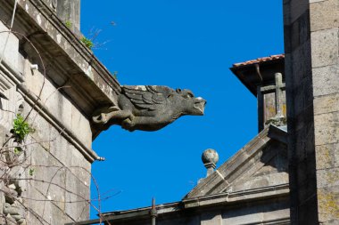 Santiago de Compostela, Galiçya 'da bir heykel. İspanya