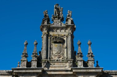 San Martin Pinario İspanya Arma Manastırı. Santiago de Compostela, Galiçya. İspanya