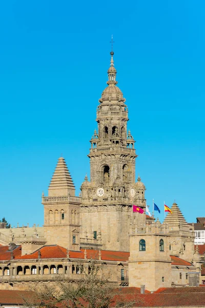 산티아고 대성당 Santiago Compostela Archcathedral Basilica 야고보의 카미노 산티아고 Santiago — 스톡 사진