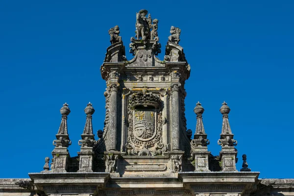 Klostret San Martin Pinario Spanien Vapensköld Santiago Compostela Galicien Spanien — Stockfoto