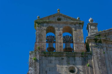 O Carme Kulesi Manastırı manzarası. Carmo 'nun kongresi. Padron, Galiçya, İspanya