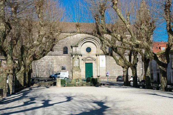 Padron Galizia Spagna Febbraio 2023 Veduta Della Chiesa Santiago Apostol — Foto Stock