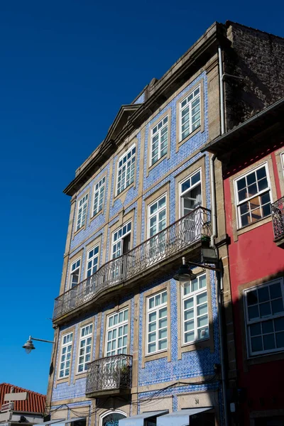 Braga Portugal Febrero 2023 Antiguo Edificio Típico Portugués —  Fotos de Stock