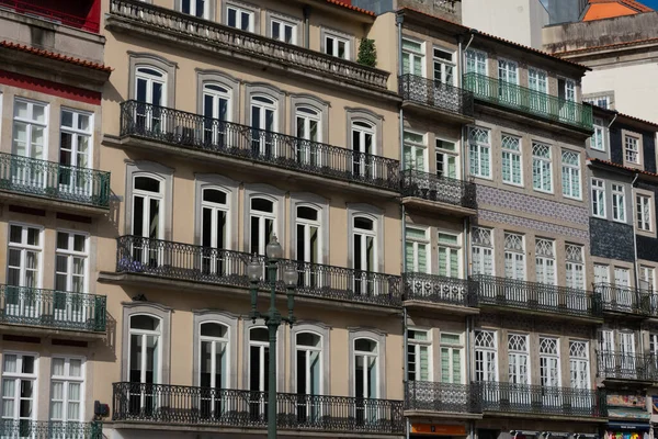 Порту Португалия Февраля 2023 Года Типичные Фасады Зданий Руа Дас — стоковое фото