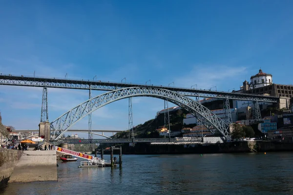 Порту Португалия Февраля 2023 Года Мост Дом Луис Понте Дом — стоковое фото