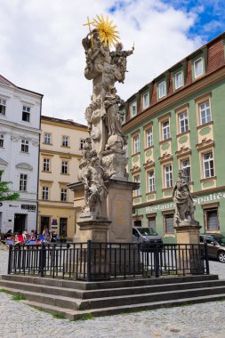Brno, Çek Cumhuriyeti. 24 Haziran 2024. Kutsal Üçlü Sütun Görünümü
