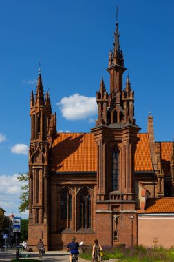Vilnius, Litvanya. 28 Haziran 2024. St. Anne Kilisesi