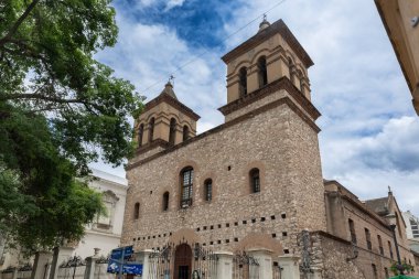 Cordoba şehri, Arjantin. 7 Aralık 2024. İsa Cemiyeti 'nin Duvarı (Iglesia de la Compania de Jesus)