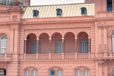 Buenos Aires, Arjantin. Ocak 01, 2025. The Pink House (Casa Rosada), Casas de Gobierno olarak da anılır.
