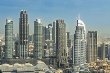 Dubai, Birleşik Arap Emirlikleri. 13 Şubat 2025. Dubai şehir merkezi ufuk çizgisi