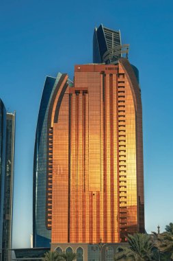 Abu Dabi, Birleşik Arap Emirlikleri. 12 Şubat 2025. Bab Al Qasr Oteli, Batı Corniche Yolu 'nda.