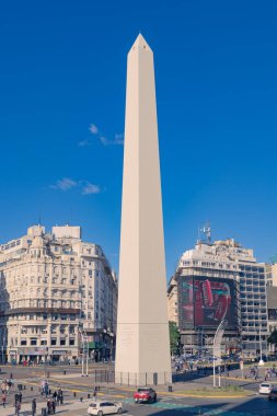 Buenos Aires, Arjantin. 29 Haziran 2025. Buenos Aires 'ten (El Obelisco) Obelisk, Cumhuriyet Meydanı' nda (Plaza de la Republica) bulunan ulusal tarihi bir anıttır.)