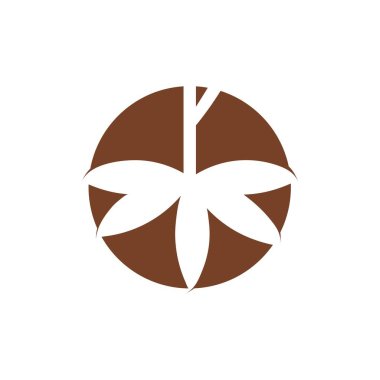 Cassava simgesi logo vektör tasarımı
