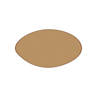 Patates ikonu logo vektör tasarımı