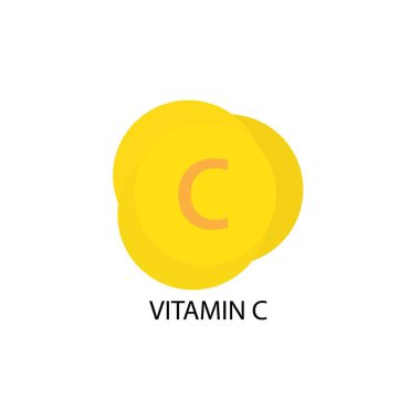 C vitamini logo vektör tasarımı