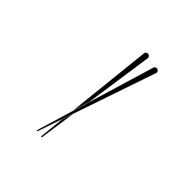 Chopstick simgesi logo vektör tasarımı