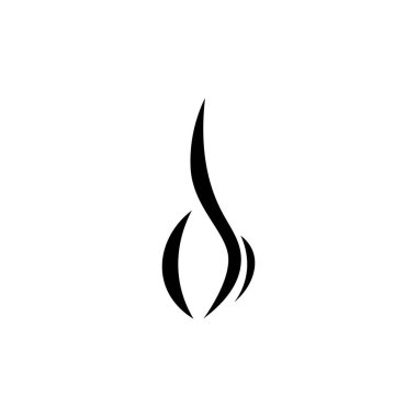 Buhar simgesi logo tasarımı dumanı