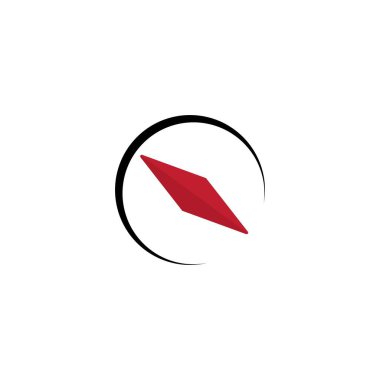 Pusula simgesi logo vektör tasarımı
