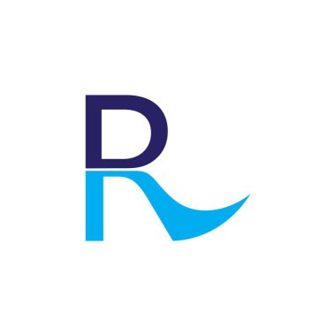 R harfi simgesi logo vektör tasarımı