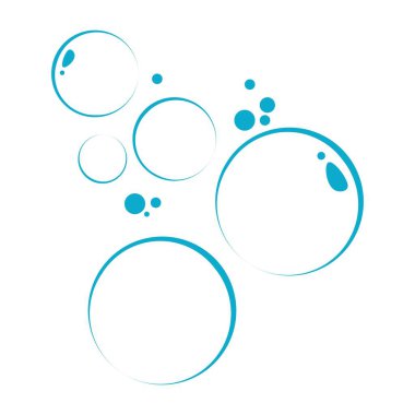 Kabarcık simgesi logo vektör tasarımı