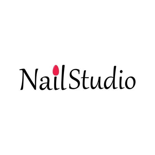 Nail Εικονίδιο Menicure Διάνυσμα Λογότυπο — Διανυσματικό Αρχείο