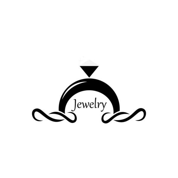 Smycken Ikon Logotyp Vektor Design — Stock vektor